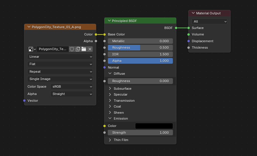 Shader graph for the above ATM, in Blender