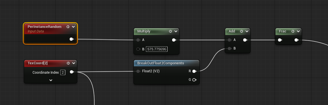 Combining the UE5 instance random with the encoded random